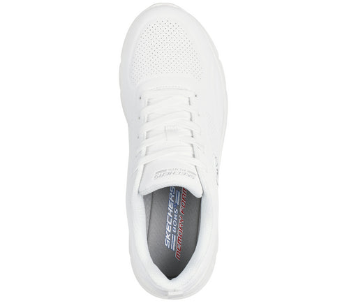 Pantofi sport, dama, SKECHERS BOBS B FLEX LO - COOL EASE 117715-W alb, piele ecologica